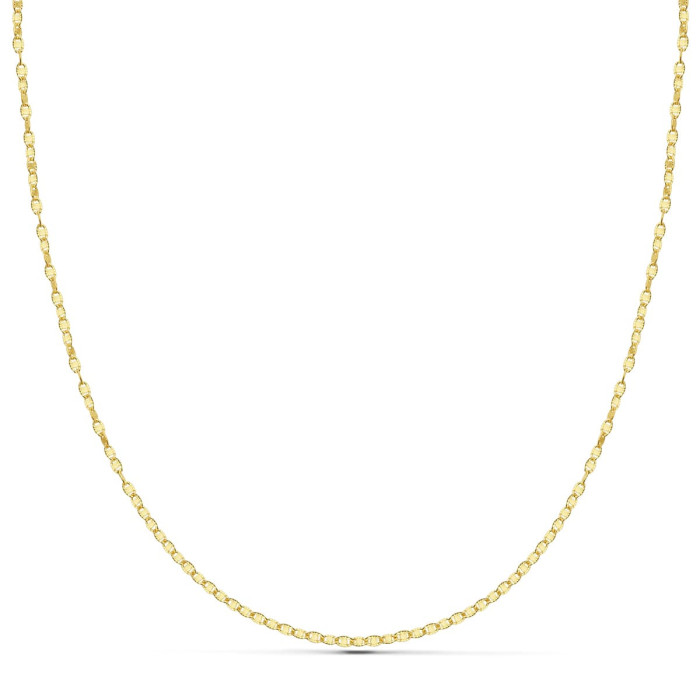 18k Cadena Maciza Diamantada 45 Cm 1.5 Mm | Joyería Gimeno | Tu joyería de confianza en Valencia