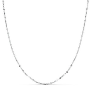 18k Cadena Maciza Oro...