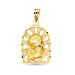 18k Medalla Oro Amarillo...