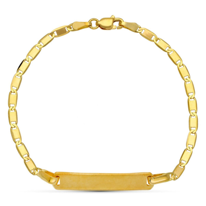 18k Pulsera Esclava Oro Amarillo 17 Cm | Joyería Gimeno | Tu joyería de confianza en Valencia