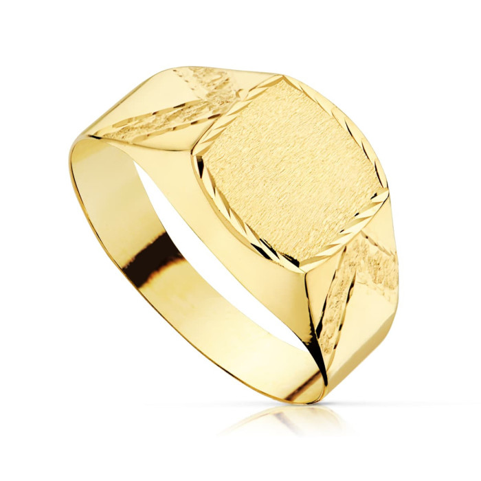 18k Sello Cadete Tallado Hueco | Joyería Gimeno | Tu joyería de confianza en Valencia