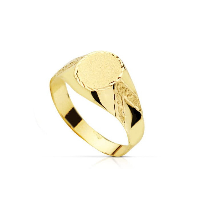 18k Sello Comunion Oval Hueco | Joyería Gimeno | Tu joyería de confianza en Valencia