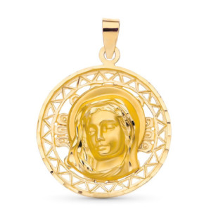 18k Medalla Oro Amarillo...