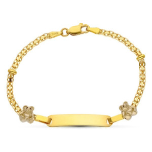 18k Esclava Oro Amarillo...