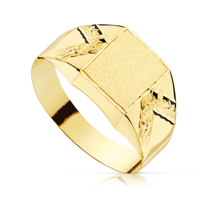 18k Sello Cadete Tallado Hueco | Joyería Gimeno | Tu joyería de confianza en Valencia