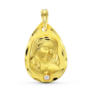 18k Medalla Oro Amarillo...