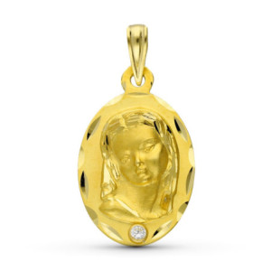 18k Medalla Oro Amarillo...