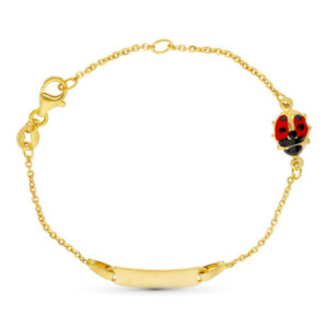 18k Pulsera Esclava Oro...