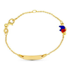 18k Esclava Oro Amarillo...