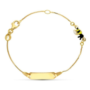 18k Esclava Oro Amarillo...