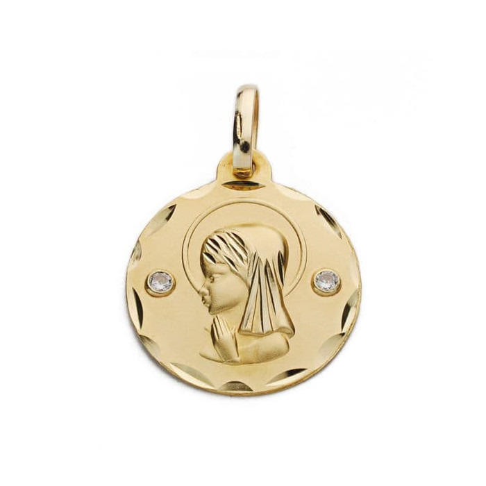 18k Medalla Virgen NiÑa 18 Mm | Joyería Gimeno | Tu joyería de confianza en Valencia