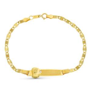 18k Esclava Oro Amarillo...