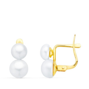 18k Pendientes Oro Amarillo...