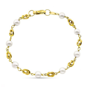 18k Pulsera Oro Amarillo 17...