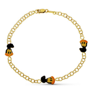 18k Pulsera Oro Amarillo...