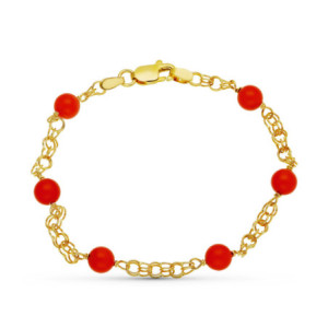 18k Pulsera Oro Amarillo...