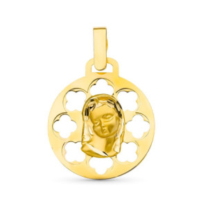 18k Medalla Oro Amarillo...