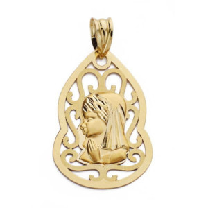 18k Medalla Virgen NiÑa...