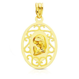 18k Medalla Virgen NiÑa...
