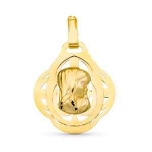 18k Medalla Oro Amarillo...