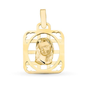 18k Medalla Oro Amarillo...