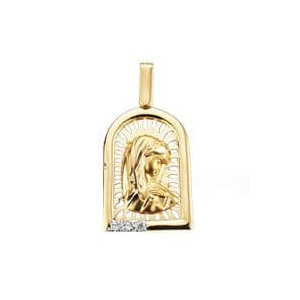 18k Medalla Oro Amarillo...