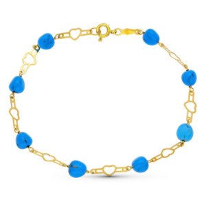 18k Pulsera Oro Amarillo...