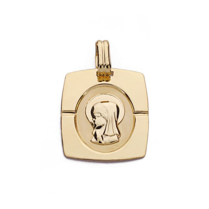 18k Medalla Virgen NiÑa 20x17 Mm | Joyería Gimeno | Tu joyería de confianza en Valencia