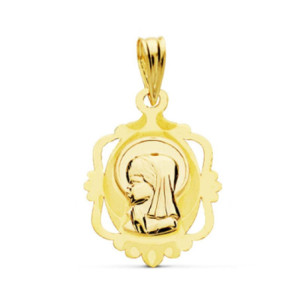 18k Medalla Virgen NiÑa...