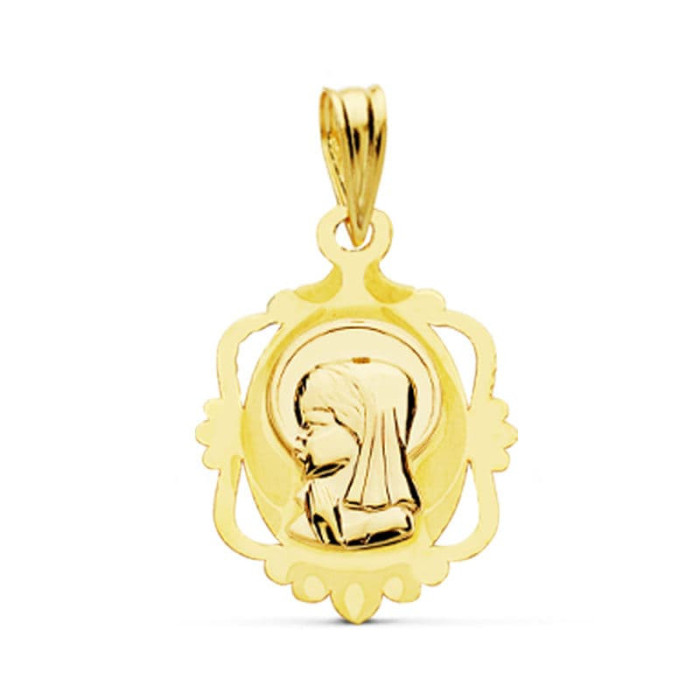 18k Medalla Virgen NiÑa 20x14 Mm | Joyería Gimeno | Tu joyería de confianza en Valencia
