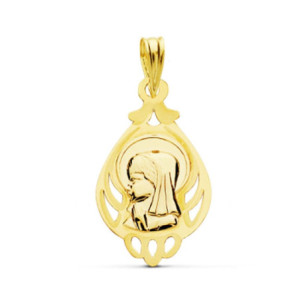 18k Medalla Virgen NiÑa...