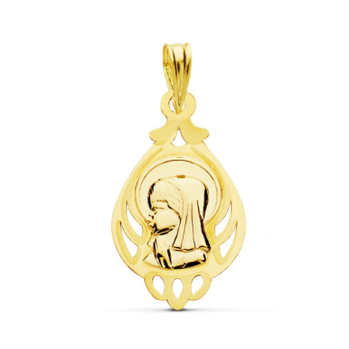 18k Medalla Virgen NiÑa 21x12 Mm | Joyería Gimeno | Tu joyería de confianza en Valencia