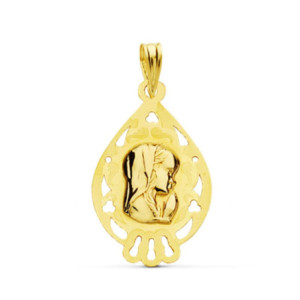 18k Medalla Virgen NiÑa...