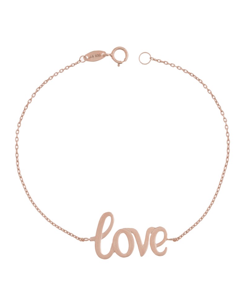 Pulsera plata MUA MUA LOVE rose | Joyería Gimeno | Tu joyería de confianza en Valencia