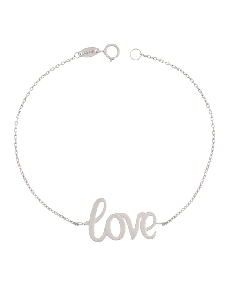 Pulsera plata MUA MUA LOVE plata | Joyería Gimeno | Tu joyería de confianza en Valencia