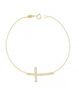 Pulsera plata- MUA MUA cruz...