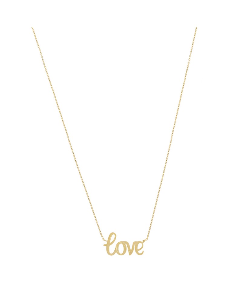 Collar MUA MUA LOVE dorado | Joyería Gimeno | Tu joyería de confianza en Valencia