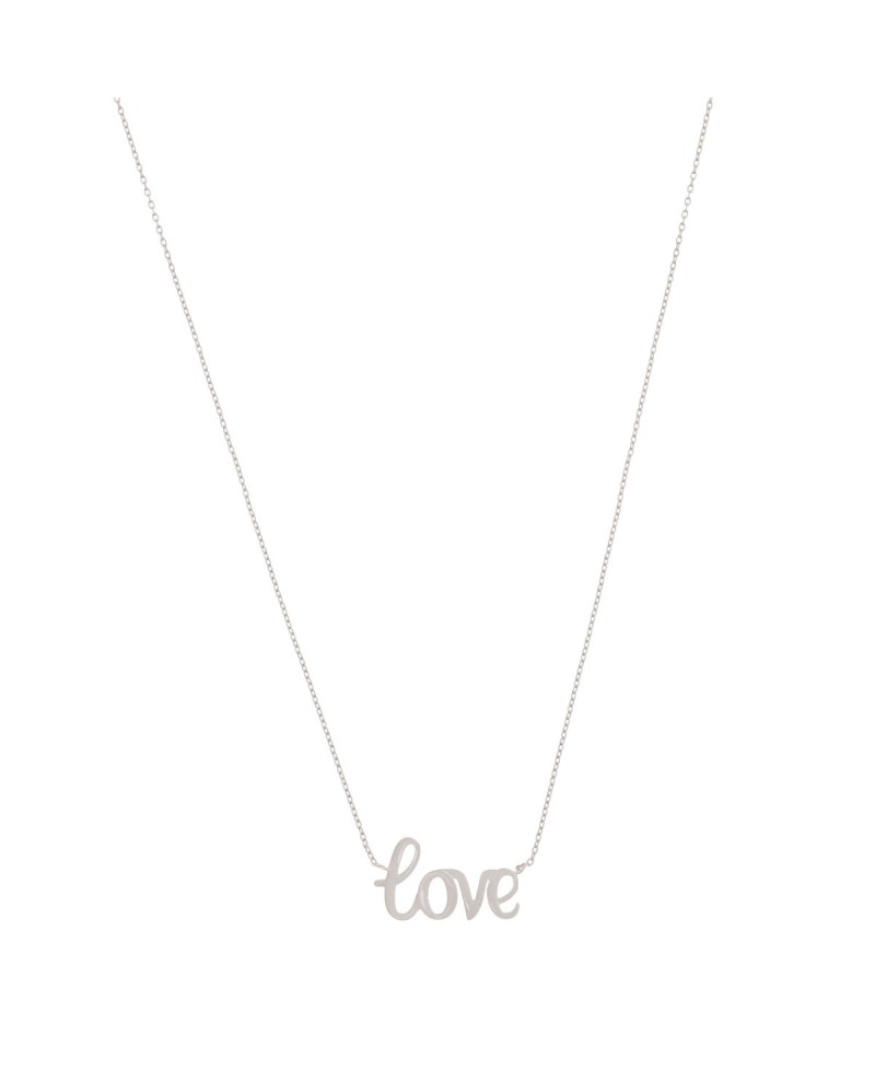 Collar MUA MUA LOVE plata | Joyería Gimeno | Tu joyería de confianza en Valencia