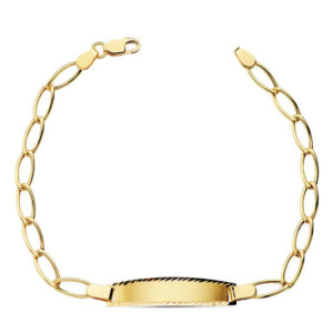 18k Esclava Bilbao Hueca 17 Cm