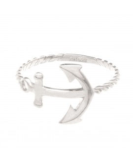 Anillo MUA MUA ancla plata