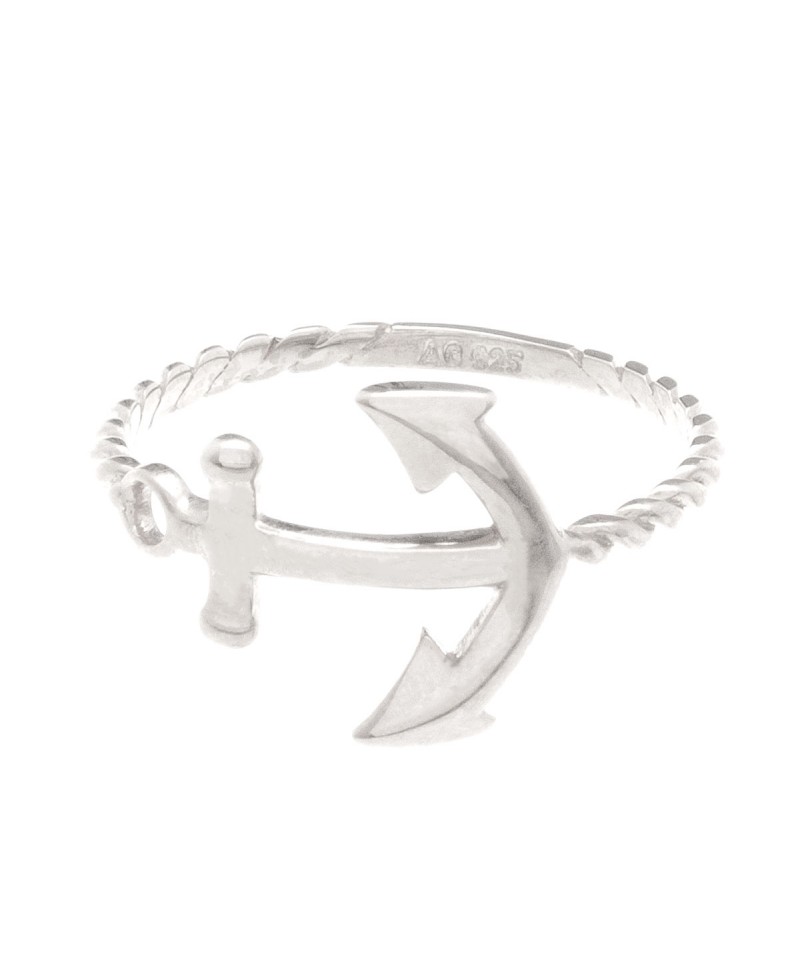 Anillo MUA MUA ancla plata | Joyería Gimeno | Tu joyería de confianza en Valencia
