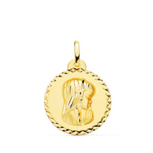 18k Medalla Oro Amarillo...