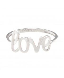 Anillo MUA MUA love plata