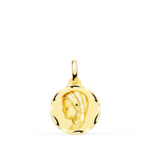 18k Medalla Oro Amarillo...