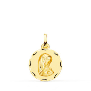 18k Medalla Oro Amarillo...