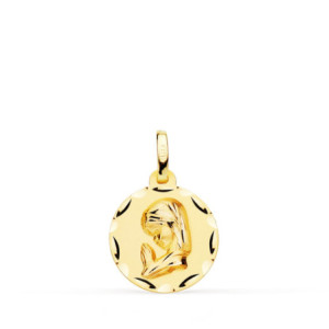 18k Medalla Oro Amarillo...