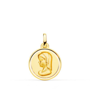 18k Medalla Oro Amarillo...