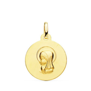 18k Medalla Virgen NiÑa 16...