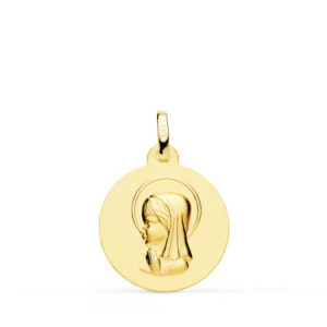 18k Medalla Oro Amarillo...