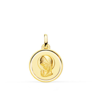 18k Medalla Oro Amarillo...